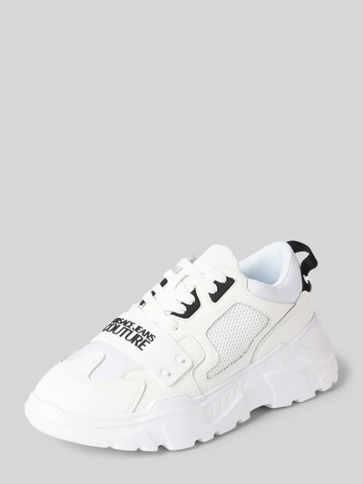 Versace Jeans Couture Sneaker mit Schnürverschluss Modell 'FONDO' Weiss 1