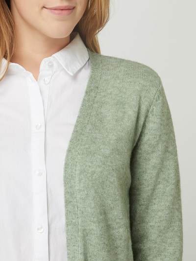 Only Lange cardigan met steekzakken Mintgroen gemêleerd - 3