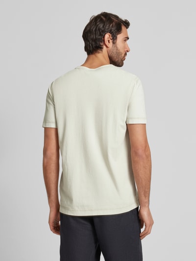 BOSS Orange T-shirt met labelprint, model 'Tokks' Zand - 5