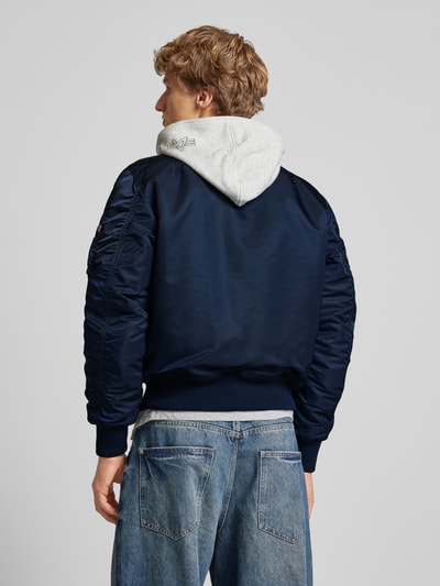 Alpha Industries Bomberjack met opstaande kraag Blauw - 5