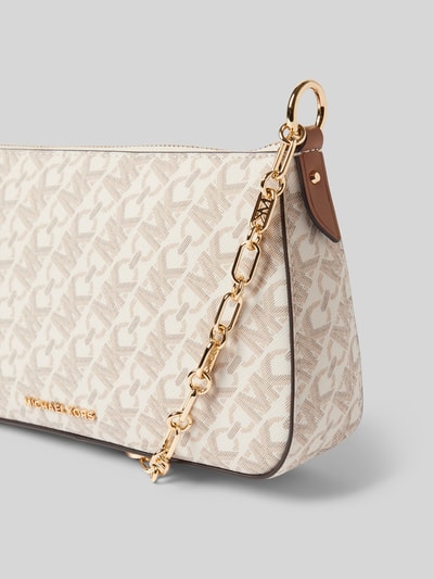 MICHAEL Michael Kors Handtas met labelapplicatie, model 'EMPIRE' Ecru - 3