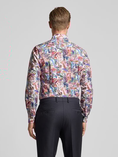 OLYMP Level Five Slim Fit Business-Hemd mit Kentkragen im Allover-Look Weiss 5