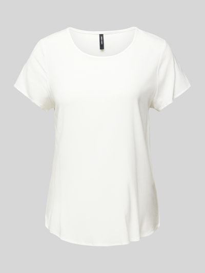 Vero Moda T-shirt z zaokrąglonym dołem model ‘BELLA’ Biały 2