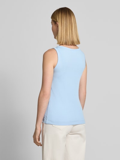 s.Oliver RED LABEL Top o kroju slim fit z mieszanki bawełny i elastanu Jasnoniebieski 5