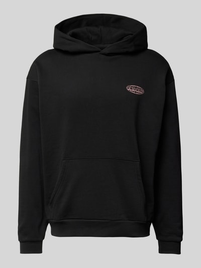 REVIEW Hoodie mit Label-Print Black 2