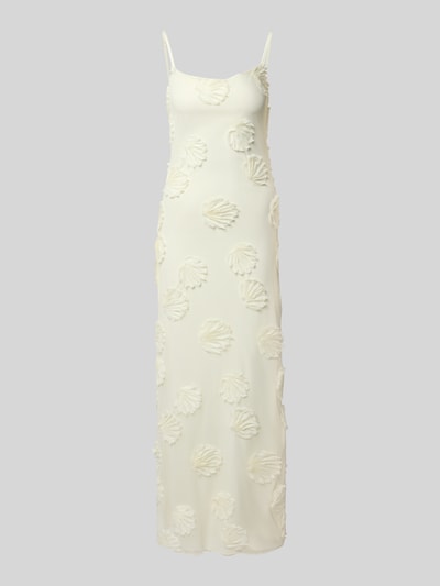 Produktfoto, Maxikleid mit verstellbaren Spaghettiträgern van Gina Tricot in Materiaalmix met stretch, nauwsluitend model, all-over look, vierkante hals