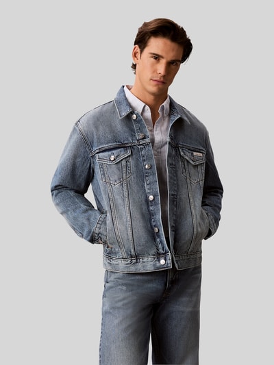 Calvin Klein Jeans regular fit jeansjack van puur katoen Jeansblauw - 4