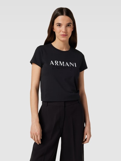 ARMANI EXCHANGE T-Shirt mit Label-Print Black 4