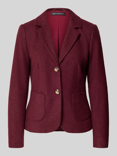 Betty Barclay Kurzblazer aus Wolle mit aufgesetzten Taschen Bordeaux 2