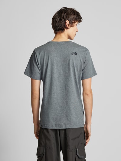 The North Face T-Shirt mit Label-Print Modell 'SIMPLE DOME' Dunkelgrau 5