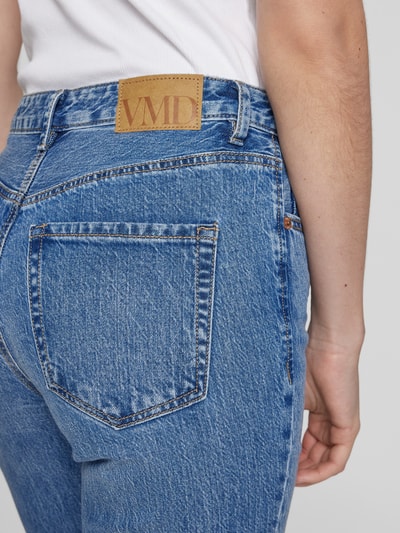 Vero Moda Straight Fit Jeans aus Baumwoll-Mix mit Kontrastnähten Modell 'TESSA' Jeansblau 3