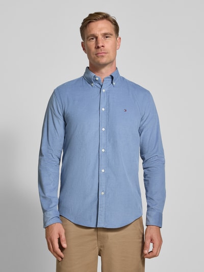 Tommy Hilfiger Koszula sztruksowa o kroju regular fit z czystej bawełny Jasnoniebieski 4