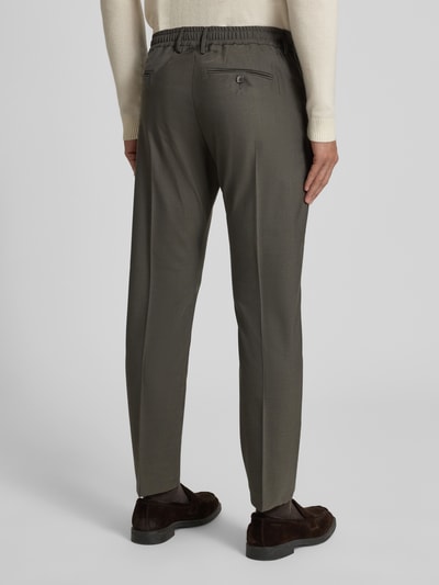 CRUNA Pantalon met bandplooien Kaki - 5