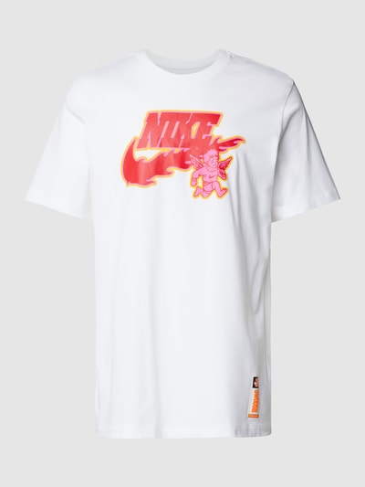 Nike T-shirt met labelprint Wit - 2