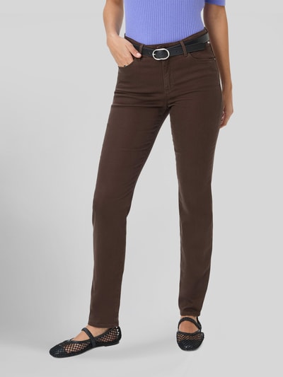 Brax Slim Fit Schmale Hose aus Lyocell-Mix mit Modal-Baumwoll-Anteil Modell 'SHAKIRA' Dunkelbraun 4