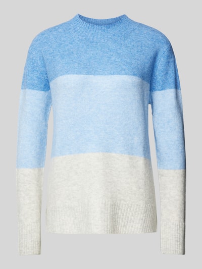 Tom Tailor Denim Regular fit gebreide pullover met colour blocking Blauw - 2