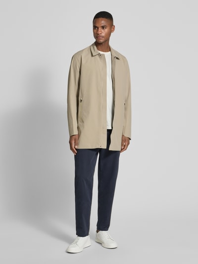 SCANDINAVIAN EDITION Jas met platte kraag Olijfgroen - 1