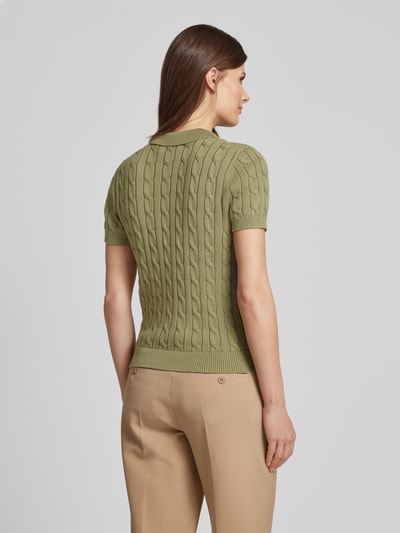 Lauren Ralph Lauren Poloshirt in Strick-Optik Oliv 5