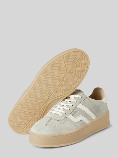 Gant Sneaker aus Leder mit Label-Detail Modell 'CUZMANI' Mittelgrau 4