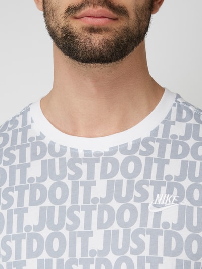 Nike T-Shirt mit Logo-Muster  Weiss 3