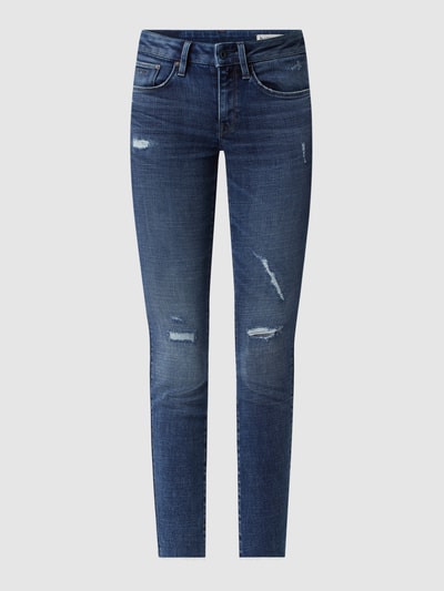 G-Star Raw Jeansy o kroju mid skinny fit z dodatkiem streczu model ‘3301’ Jeansowy niebieski 2