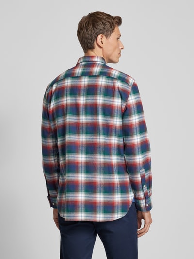 Christian Berg Men Freizeithemd mit Button-Down-Kragen Rostrot 5