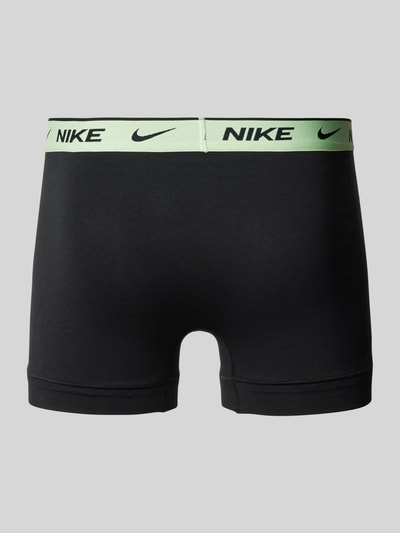 Nike Trunks mit elastischem Label-Bund Modell 'E-DAY' im 3er-Pack Black 3