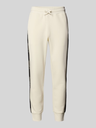 EA7 Emporio Armani Regular Fit Sweatpants mit Tunnelzug Modell 'Train' Offwhite 2