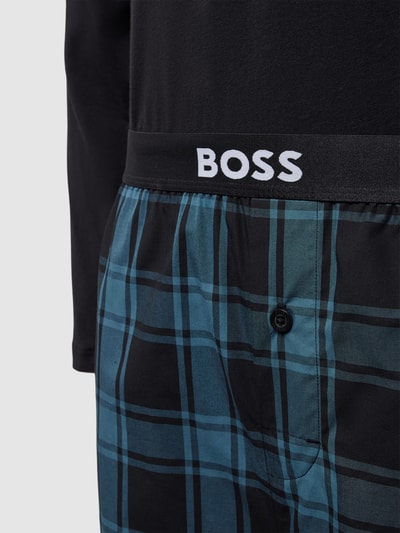BOSS Pyjama mit Label-Print Black 2
