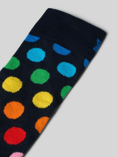 Happy Socks Sokken met ribboord Marineblauw - 2