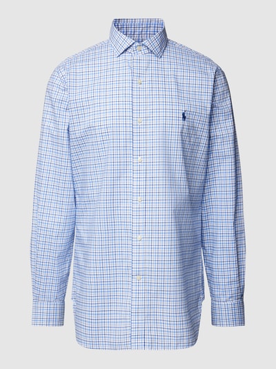 Polo Ralph Lauren Slim fit zakelijk overhemd met ruitjes Koningsblauw - 2