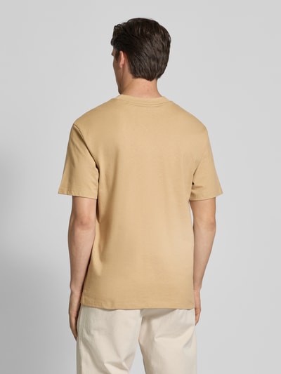 HUGO T-Shirt mit Label-Print Modell 'Dapolino' Beige 5
