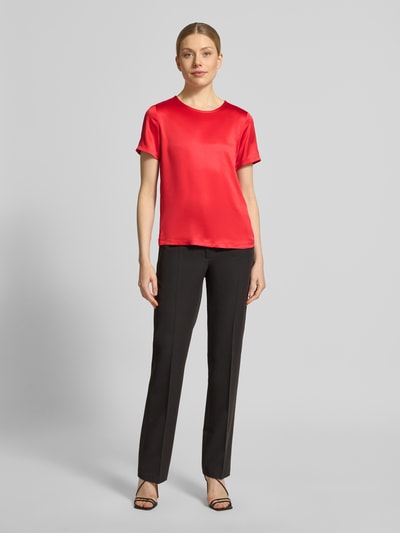 Christian Berg Woman Selection Regular Fit Bluse aus Satin Rot 1