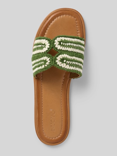 INUOVO Slippers in gevlochten look Grasgroen - 3