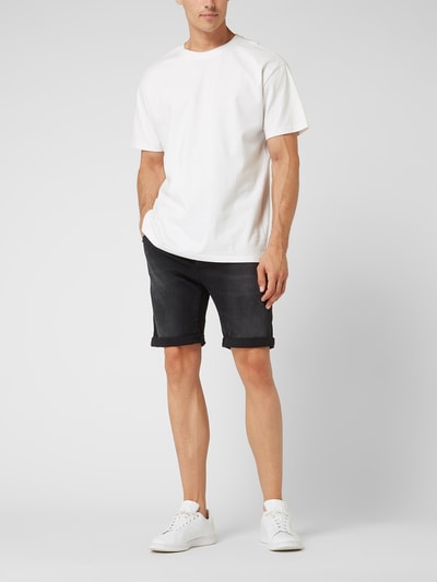 Replay Tapered Fit Jeansshorts mit Stretch-Anteil  Black 1