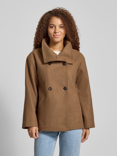 Only Regular fit lange jas in trenchcoatstijl, model 'AUGUSTA' Camel - 4