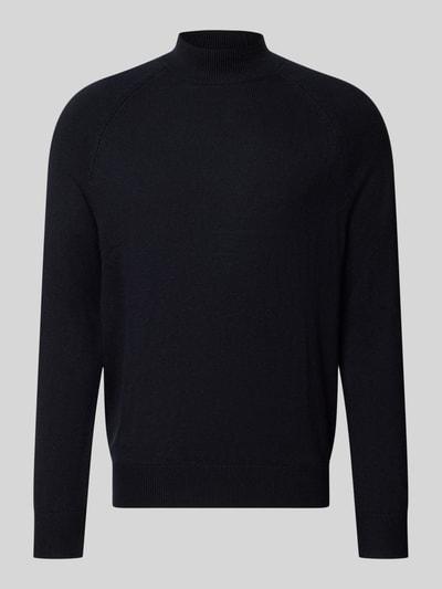 Produktfoto, schwarzer Regular Fit Pullover aus Baumwoll-Mix Modell 'Tito-M' von Strellson, glatte Struktur, Herren Pullover von Strellson