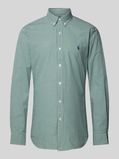 Polo Ralph Lauren Koszula casualowa o kroju slim fit z kołnierzykiem typu button down Jasnozielony 2