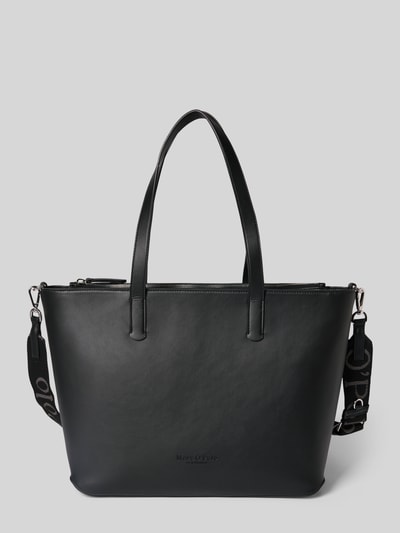 Marc O'Polo Shopper in leerlook en twee draagvarianten Zwart - 2