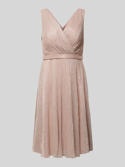 TROYDEN COLLECTION Cocktailkleid in Wickel-Optik Rose 2