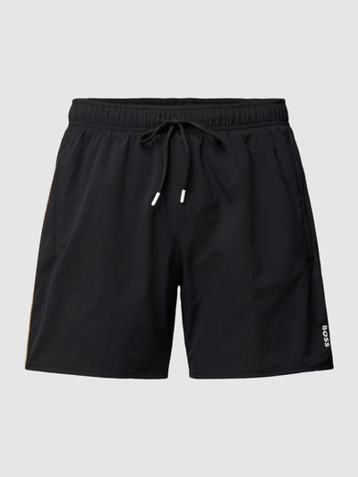 BOSS Badehose mit elastischem Bund Modell 'Iconic' Black 1