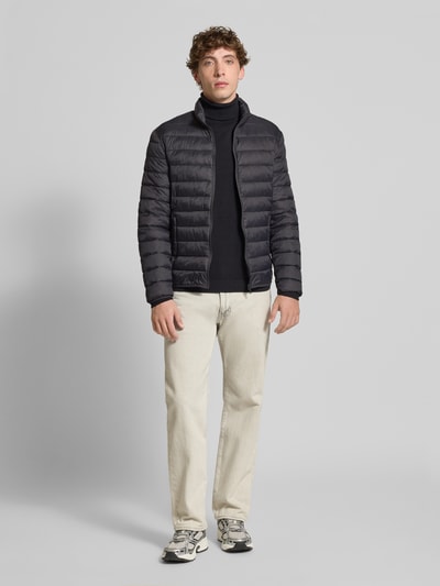 Only & Sons Regular Fit Steppjacke mit Reißverschlusstaschen Modell 'GAVIN' Anthrazit 1