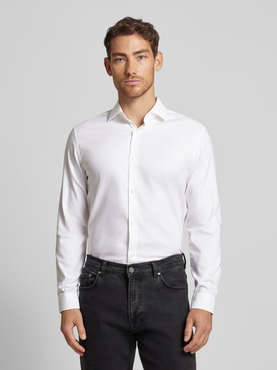 Jack & Jones Premium Slim fit vrijetijdsoverhemd met kentkraag, model 'PARKER' Wit - 4