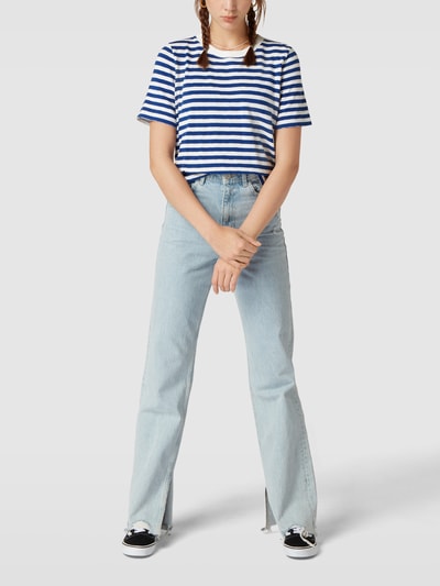 Marc O'Polo Denim T-Shirt mit Streifenmuster Royalblau 1