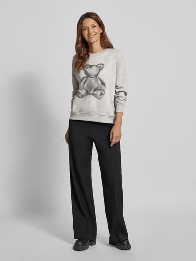 Milano Italy Sweatshirt mit Motiv-Print Anthrazit 1