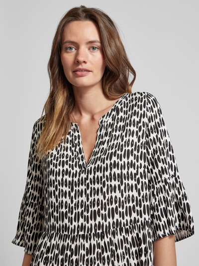 Christian Berg Woman Selection Knielange jurk van viscose in laagjeslook Zwart - 3