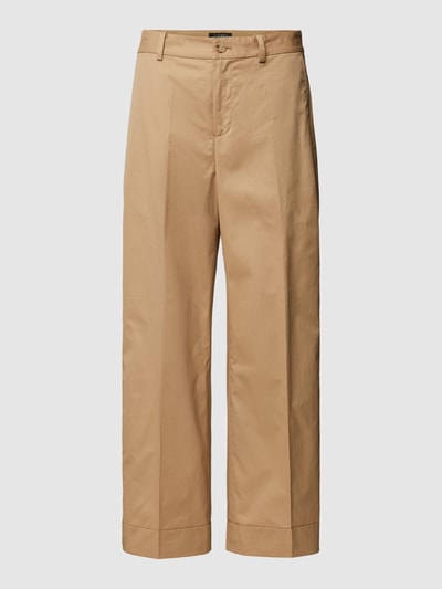 Lauren Ralph Lauren Stoffen broek met persplooien, model 'CULCETTE' Camel - 2