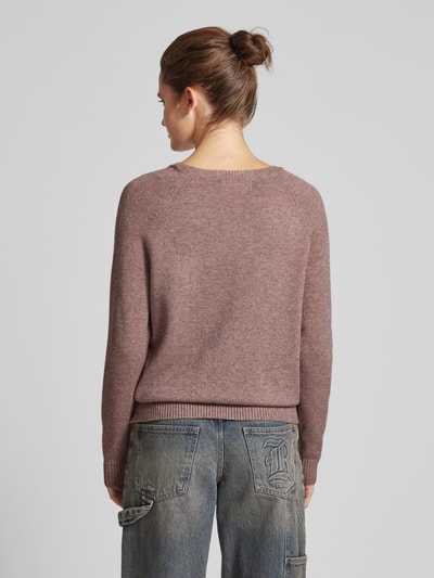 Only Gebreide pullover met ronde hals, model 'LESLY' Mauve - 5