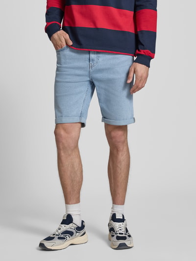 ONLY & SONS Regular Fit Jeansshorts aus Baumwoll-Mix Modell 'PLY LBD 6185' Hellblau 4