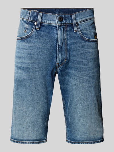 G-Star Raw Korte slim fit jeans met labelpatch, model 'Mosa' Blauw - 2